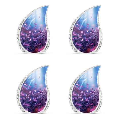 Large Purple Butterflies Urn for ashes