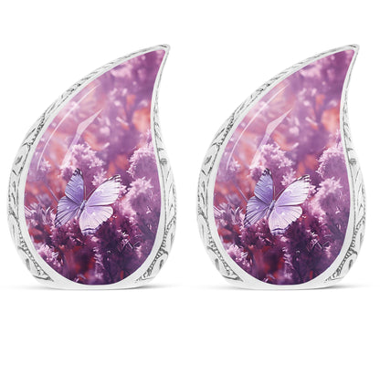 Classic fantasy butterfly urn for human ashes.