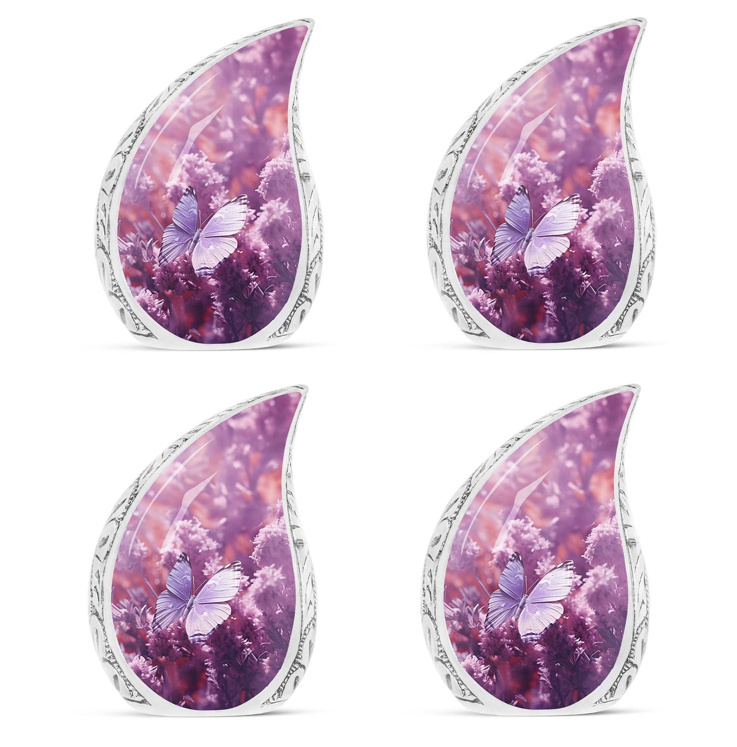 Classic fantasy butterfly urn for human ashes.