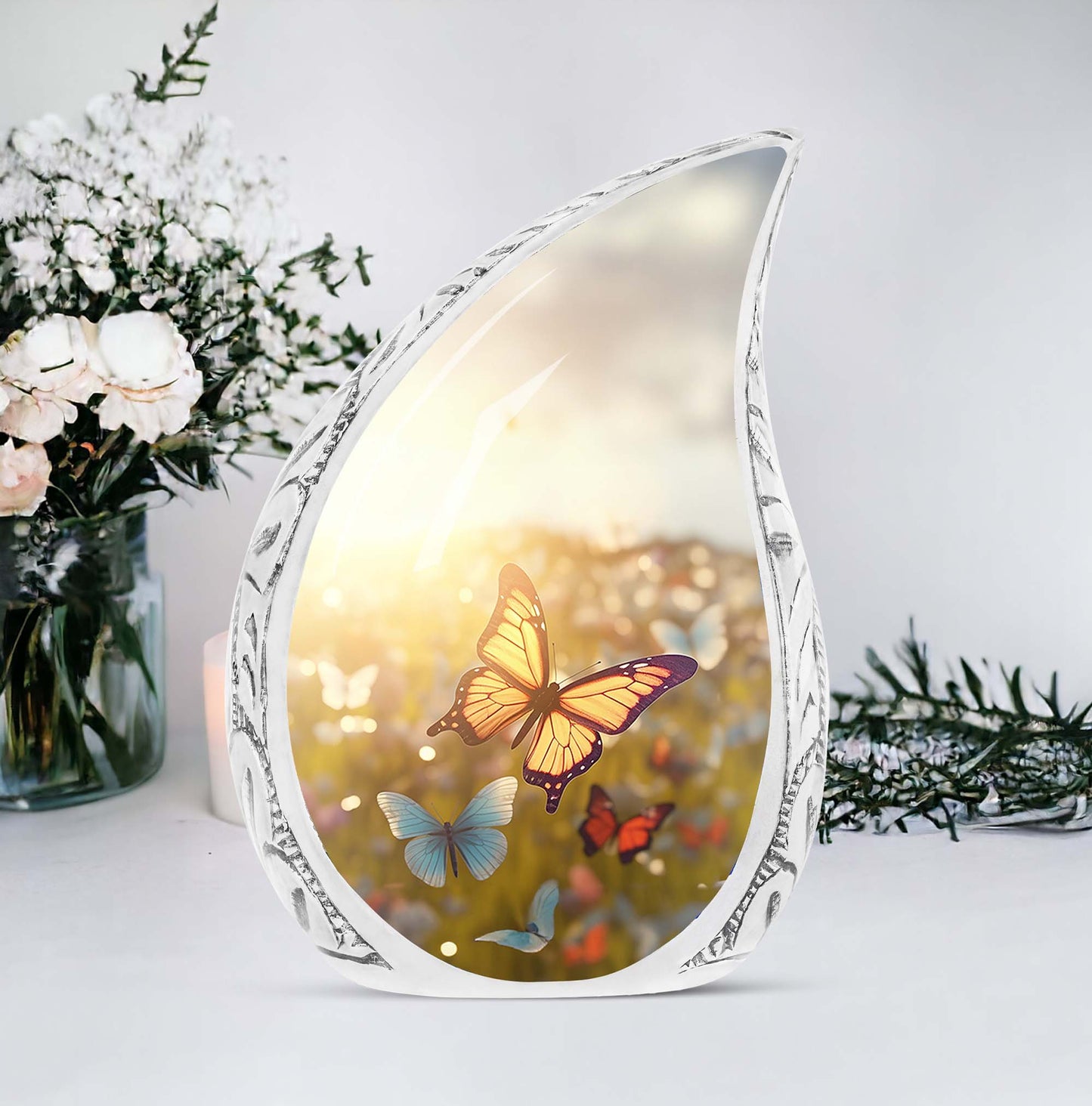 3-inch Classic Butterfly in Meadow Cremation Urn
