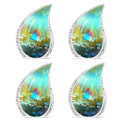 Colorful Butterflies Cremation Urn for  storing human ashes