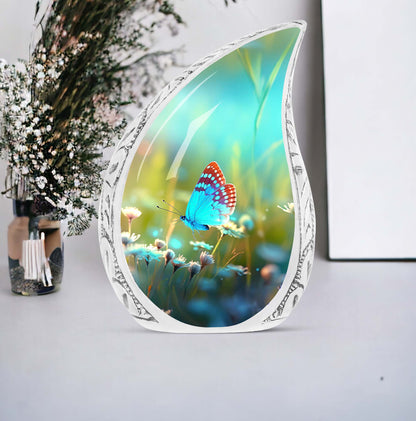 Colorful Butterflies Cremation Urn for  storing human ashes