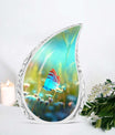 Colorful Butterflies Cremation Urn for  storing human ashes