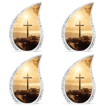 Jesus Cross Memorial Large Urn