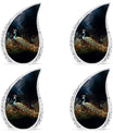 Classic 3-inch Peacock Cremation Urn for Ashes