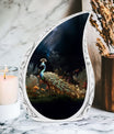 Classic 3-inch Peacock Cremation Urn for Ashes
