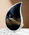 Classic 3-inch Peacock Cremation Urn for Ashes