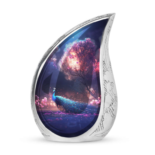 Peacock Cremation Urn