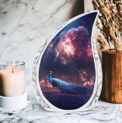 Peacock Cremation Urn
