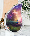 Classic Design 3 Inch Peacock Urn for Adult Ashes.