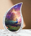 Classic Design 3 Inch Peacock Urn for Adult Ashes.