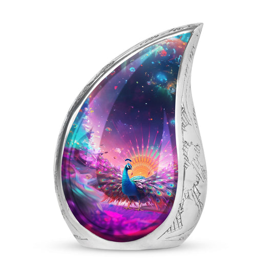 Classic 3-inch Peacock Memorial Urn for ashes