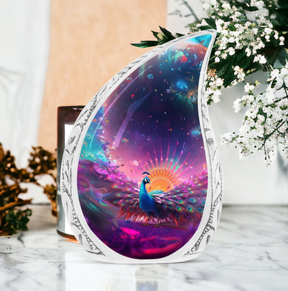 Classic 3-inch Peacock Memorial Urn for ashes