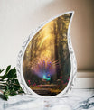 Classic 3-inch peacock Cremation urn for Storing ashes.