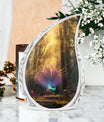 Classic 3-inch peacock Cremation urn for Storing ashes.