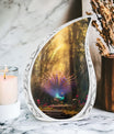 Classic 3-inch peacock Cremation urn for Storing ashes.