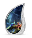 Classic Peacock Cremation Urn| Memorial Urn for Human.