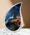 Classic Peacock Cremation Urn| Memorial Urn for Human.