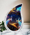 Peacock Memorial Urn, a 3-inch classic large