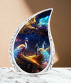 Peacock Memorial Urn, a 3-inch classic large