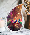 Peacock Cremation Urn for storing human ashes.