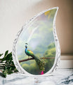 Classic Peacock Urn for Ashes for Adults