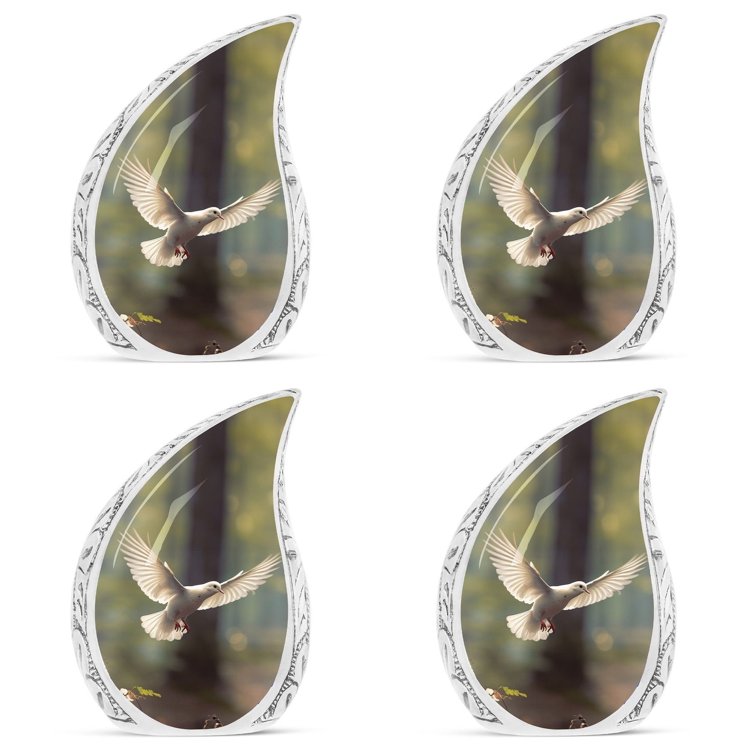 Classic Dove flying Memorial Urn