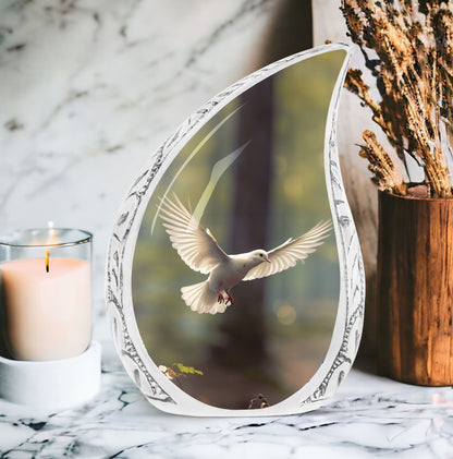 Classic Dove flying Memorial Urn