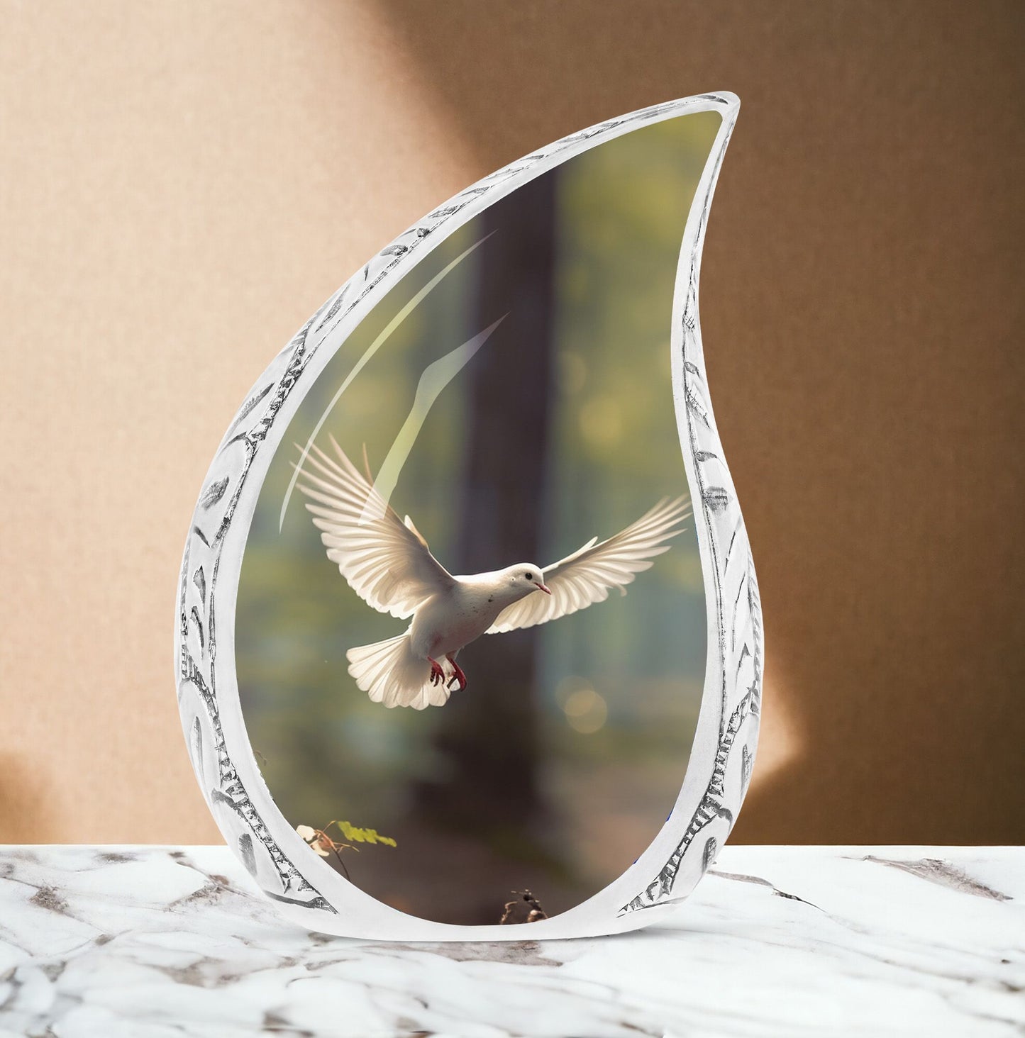 Classic Dove flying Memorial Urn