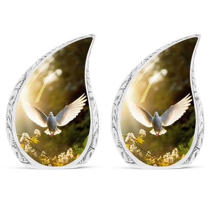 Large Dove Cremation Urn for Human Ashes,