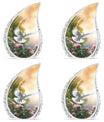 Dove flying design on a 3-inch Classic Memorial Urn for Ash.