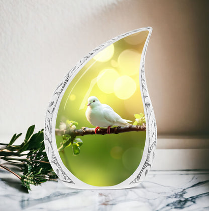Classic large Dove Urn for ashes.