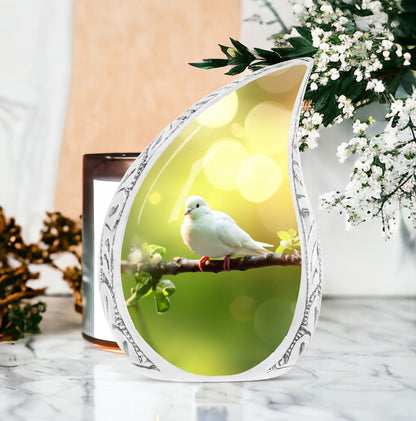 Classic large Dove Urn for ashes.