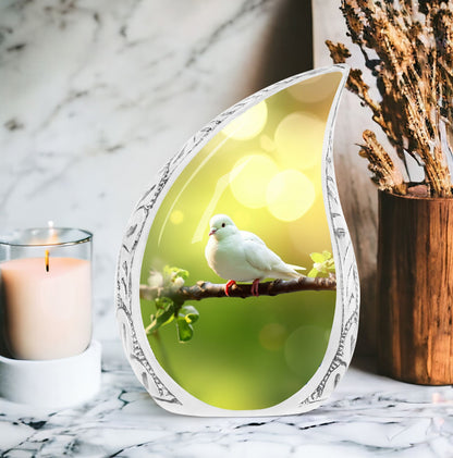 Classic large Dove Urn for ashes.