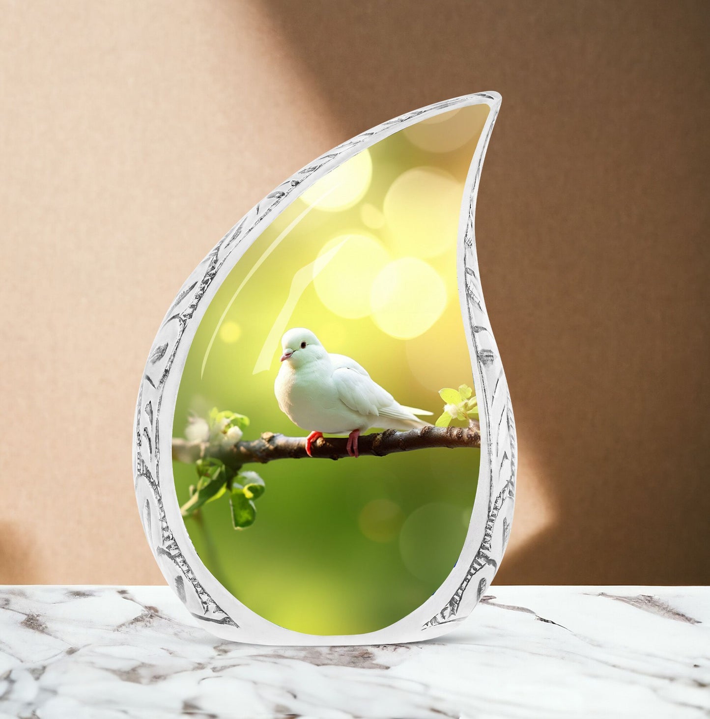 Classic large Dove Urn for ashes.