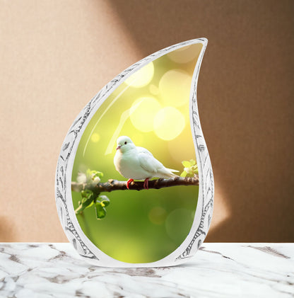 Classic large Dove Urn for ashes.