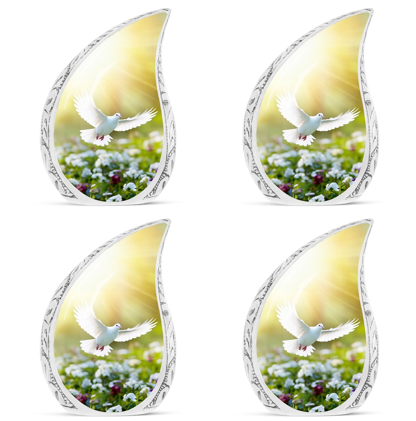 Aluminium Eternal Peace Dove Urn.