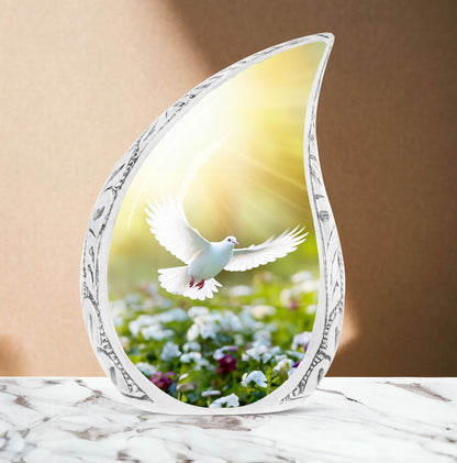 Aluminium Eternal Peace Dove Urn.