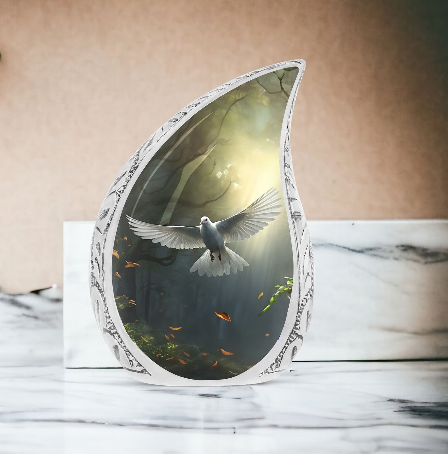 Dove Symbol of Hope Cremation Urn.