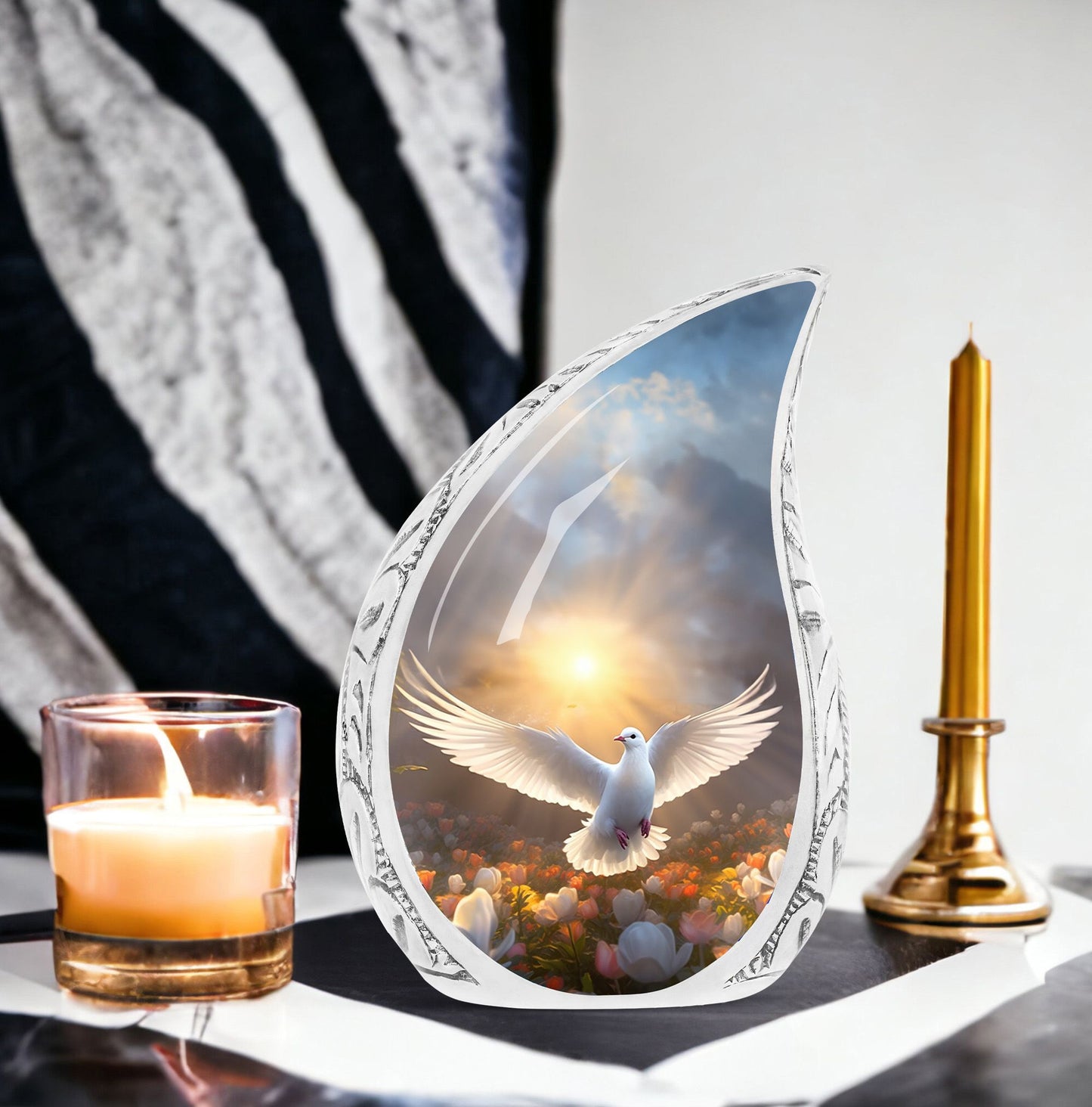 Large Dove Memorial Urn for cremation