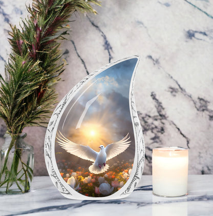 Large Dove Memorial Urn for cremation