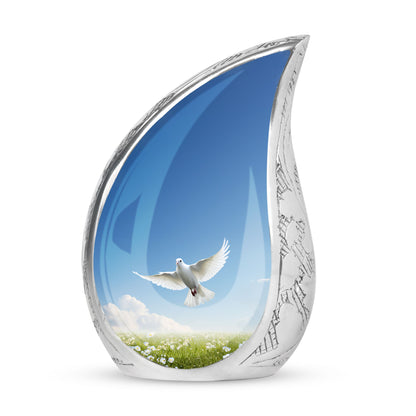 Classic 3 inch Dove Cremation Urn for Ashes.