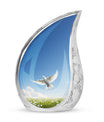 Classic 3 inch Dove Cremation Urn for Ashes.