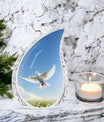 Classic 3 inch Dove Cremation Urn for Ashes.