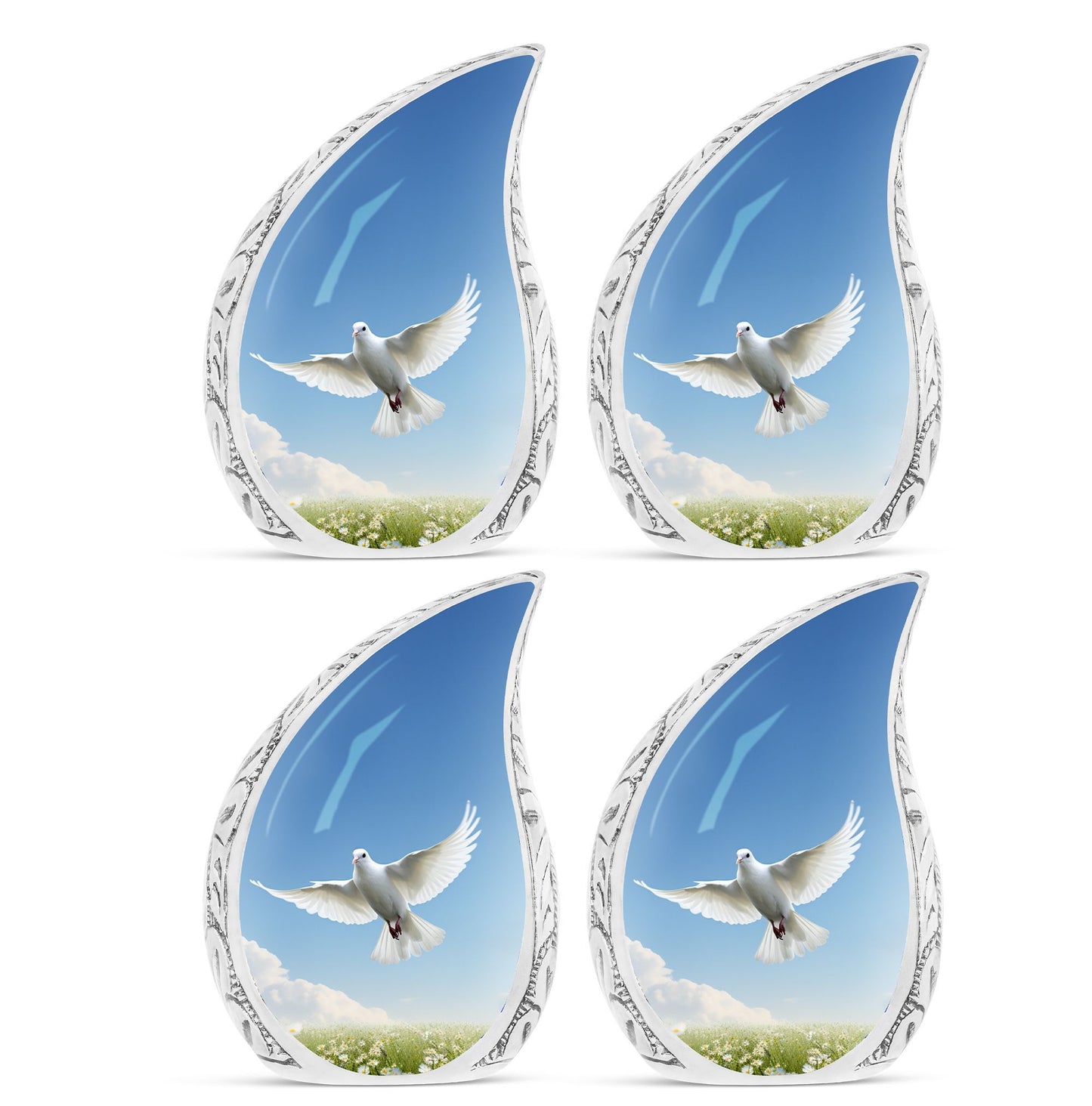 Classic 3 inch Dove Cremation Urn for Ashes.