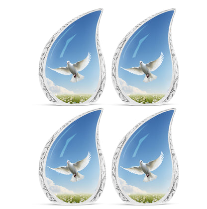 Classic 3 inch Dove Cremation Urn for Ashes.