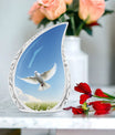 Classic 3 inch Dove Cremation Urn for Ashes.