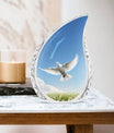 Classic 3 inch Dove Cremation Urn for Ashes.