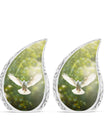 Large Dove Cremation Urn, Classically designed Aluminum urn.