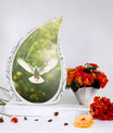 Large Dove Cremation Urn, Classically designed Aluminum urn.